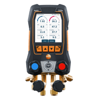 testo 558s - digital manometer stand with 4-way valve block