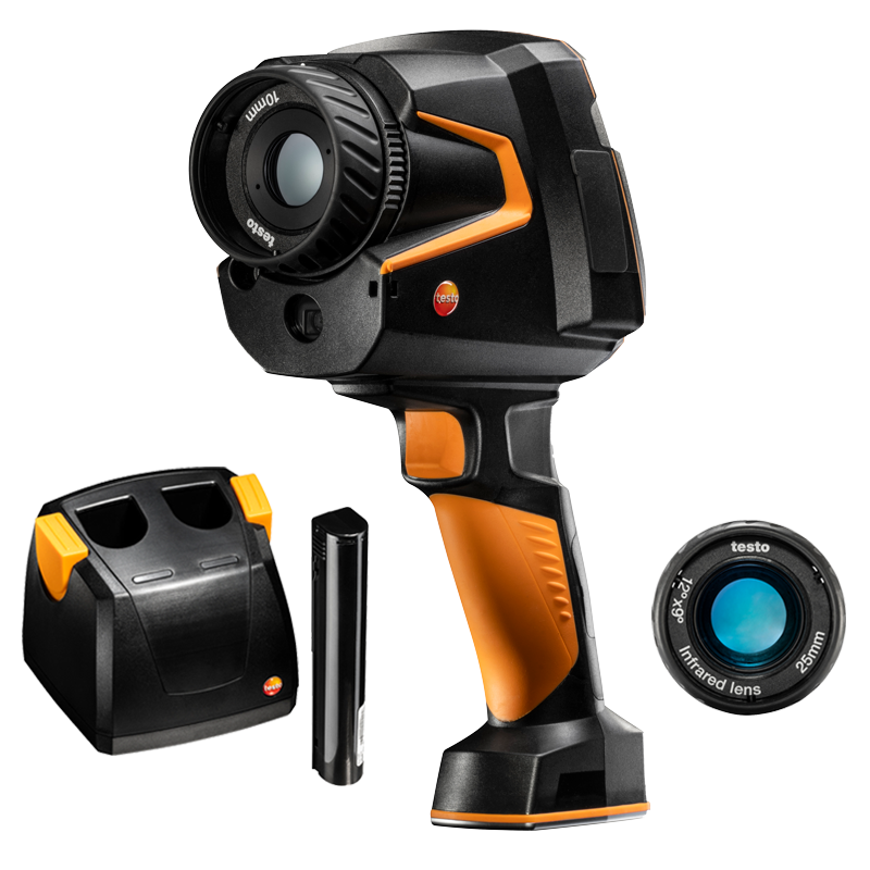 testo 883-1 – mätset med två objektiv och tillbehör