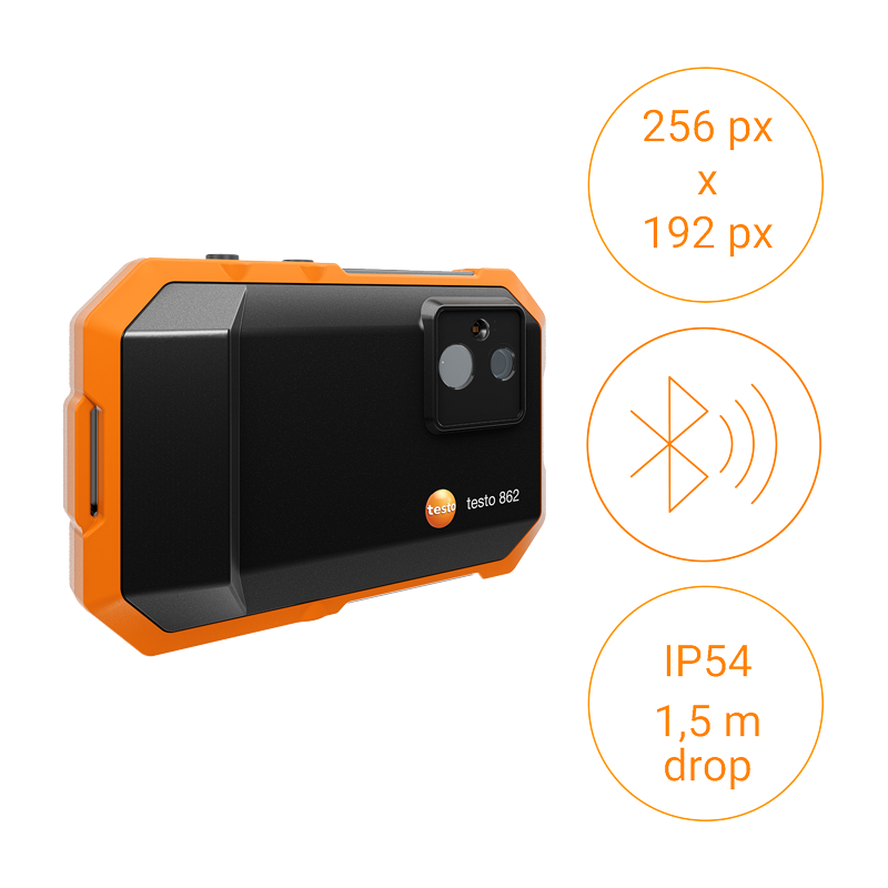 testo 862 med 256 x 192 pixlars upplösning